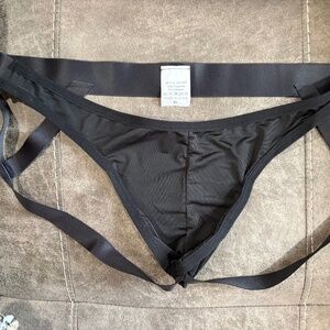 Black XL Semi See-Thru Jockstrap NWOT